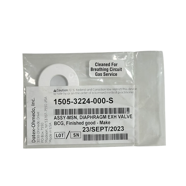 GE Diaphragm Exhalation Valve Breathing Circuit Gas 1505-3224-000-S