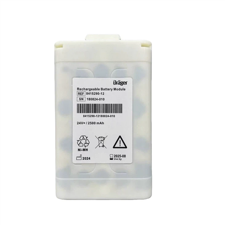 Alkuperäinen Drager 8415290 ladattava akkumoduuli 24V 2500mAh