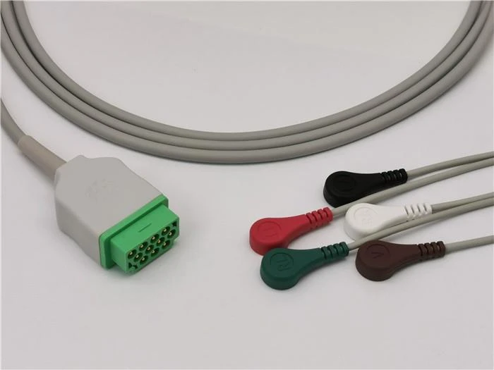 GE Healthcare Marquette ECG Cable 5 Leads Snap
