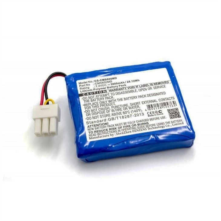 Li-polymer Rechargeable Vital Signs Monitor Replacement Battery For CONTEC CMS6000 7.4V 3800mAh